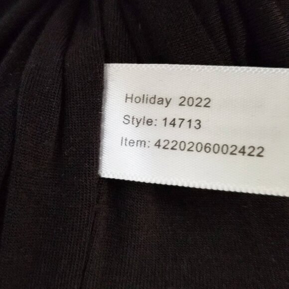 Marine Layer Lexi Rib V-Neck Maxi Dress Black Size M Lined Stretch Bodycon $118 - Picture 9 of 15